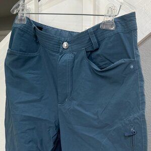 Women's 12 Steel Blue Athletic Capris